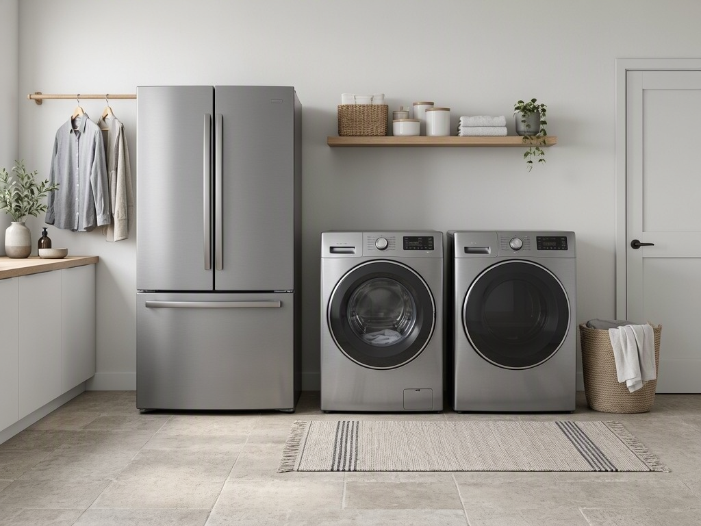 Illustration of home appliances in the South Bay, not a photo of a listed shop